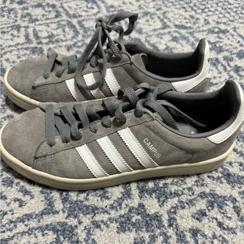 Grey Adidas Campus sneakers